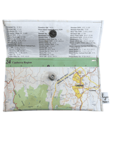 Recycled Street Map Wallet - Canberra Region, Snowy Mountains & Kosciuszko