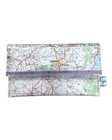 Recycled Street Map Wallet - Central Eastern New South Wales