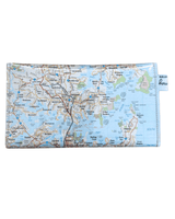 Recycled Street Map Wallet - Sydney, Coogee to Collaroy & Harbour