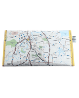 Recycled Street Map Wallet - Brisbane Approach and Bypass Routes