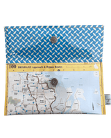 Recycled Street Map Wallet - Brisbane Approach and Bypass Routes