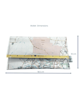 Recycled Street Map Wallet - Brisbane Southern Suburbs