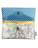 Recycled Street Map Wallet - Brisbane Southern Suburbs