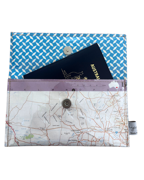 Recycled Street Map Wallet - South West and Central NSW