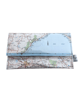 Recycled Street Map Wallet - Ballarat and Geelong Regions