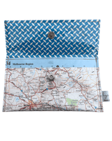Recycled Street Map Wallet - Ballarat and Geelong Regions