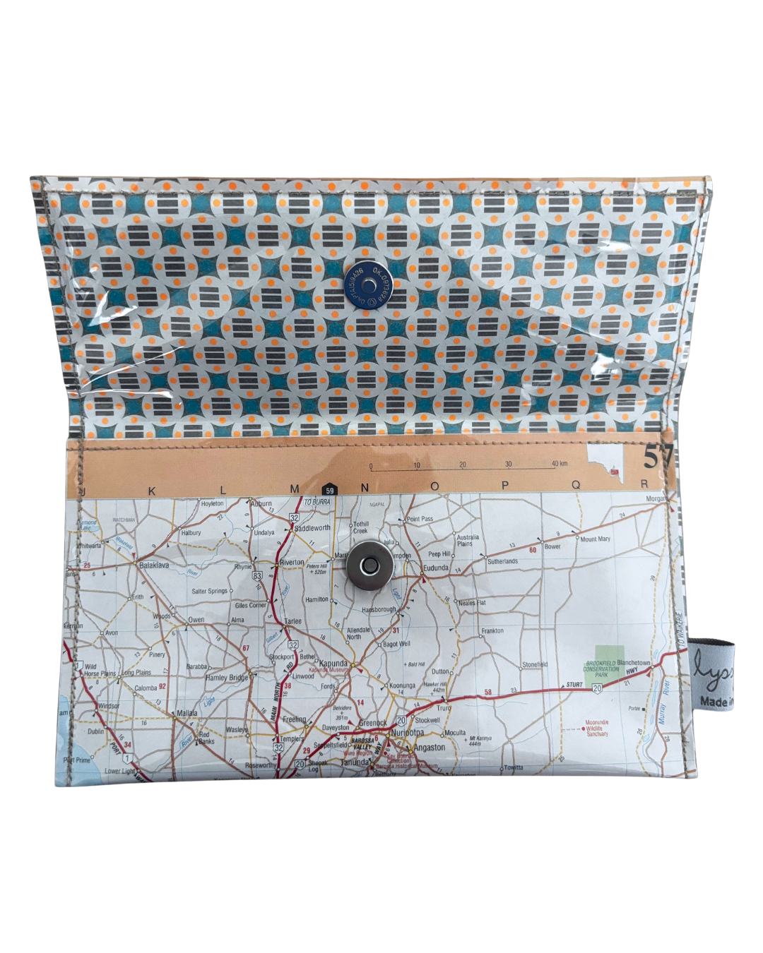 Recycled Street Map Wallet - Adelaide and Regional SA