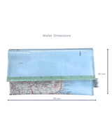 Recycled Street Map Wallet - Tasmania, Hobart, Ross, Swansea