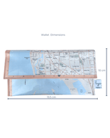 Recycled Map Wallet - SA - Adelaide Northern Coastline Suburbs
