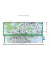 Recycled Map Wallet - Canberra Northern Suburbs - Explore Australia