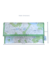 Recycled Map Wallet - Central Canberra - Explore Australia