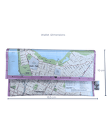 Recycled Map Wallet - Central Perth - Explore Australia