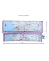 Recycled Map Wallet - Central Western Australia - Explore Australia