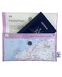 Recycled map wallet featuring Central Western Australia from 1995 BP Explore Australia atlas