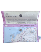 Recycled Map Wallet - Central Western Australia - Explore Australia