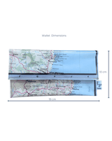 Recycled Street Map Wallet - North Eastern New South Wales