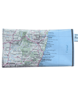 Recycled Street Map Wallet - North Eastern New South Wales