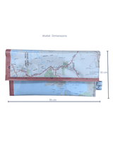 Recycled Map Wallet - NT - Northern Northern Territory