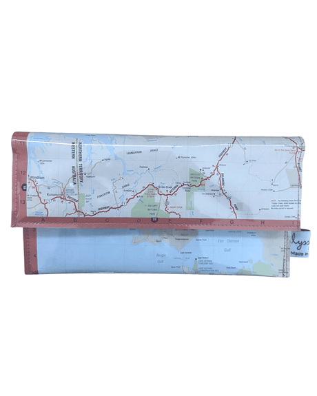 Recycled Map Wallet - NT - Northern Northern Territory