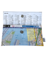 Map wallet of darling harbour sydney with metro lines and text on a white background