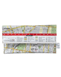 Recycled street map wallet featuring Sydney suburbs Surry Hills, Redfern, Alexandria, and Waterloo design