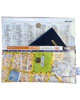 Recycled Street Map Wallet - Lyssy May Handmade Wallet recycled map of Sydney Central Station, Surry Hills, Darlinghurst