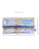 Recycled Street Map Wallet - Adelaide City Centre