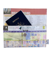 Recycled Street Map Wallet - Adelaide City Centre
