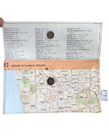 Recycled Street Map Wallet - Adelaide and Southern Suburbs
