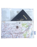 Recycled Map Wallet - Recycled Map Wallet - NSW - Canberra, Bega, Cooma, Goulburn, Woloongong