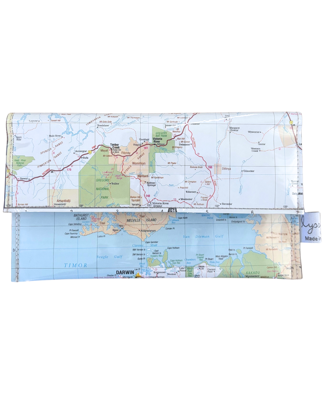 Recycled Map Wallet - Recycled Map Wallet - NT - Darwin, Kakadu, Katherine