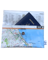 Recycled Street Map Wallet - Southern Gold Coast and Tweed - Burleigh to Mooball