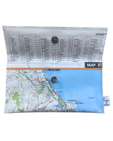 Recycled Street Map Wallet - Southern Gold Coast and Tweed - Burleigh to Mooball