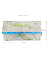 Recycled Street Map Wallet - Loganholme, Holmview, Edens Landing, Bethania, Tanah Merah