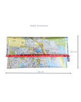 Recycled Street Map Wallet - Gold Coast Tweed Heads, Coolangatta, Banora Point