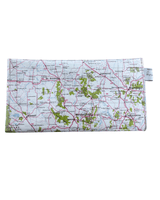 Recycled Map Wallet - Regional Victoria including Ballarat, Bendigo, Stawell