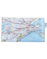 Recycled Map Wallet - VIC - Ballarat, Geelong, Apollo Bay, Sorrento