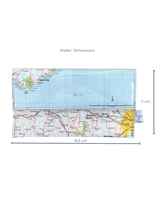 Recycled Map Wallet - VIC - Ballarat, Geelong, Apollo Bay, Sorrento