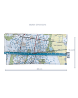 Recycled Street Map Wallet - Broadmeadows, Meadow Heights, Coolaroo