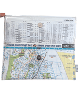 Recycled Street Map Wallet - Broadmeadows, Meadow Heights, Coolaroo