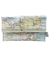 Recycled Map Wallet - Byron to Bundaberg