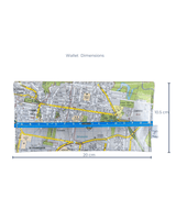 Recycled Street Map Wallet - Cannon Hill, Carina, Morningside, Colmslie