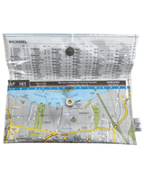 Recycled Street Map Wallet - Cannon Hill, Carina, Morningside, Colmslie