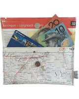 Recycled Map Wallet - Charleville, Longreach, Blackall, Winton