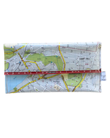 Recycled Street Map Wallet - Coorparoo, Camp Hill , Morningside, Hawthorne