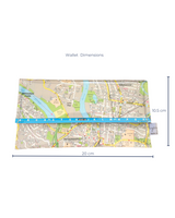 Recycled Street Map Wallet - Indooroopilly, Sherwood, Taringa, Chelmer, Fig Tree Pocket
