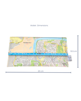 Recycled Street Map Wallet - Kenmore, Kenmore Hills, Jindalee, Pinjarra Hills, Brookfield