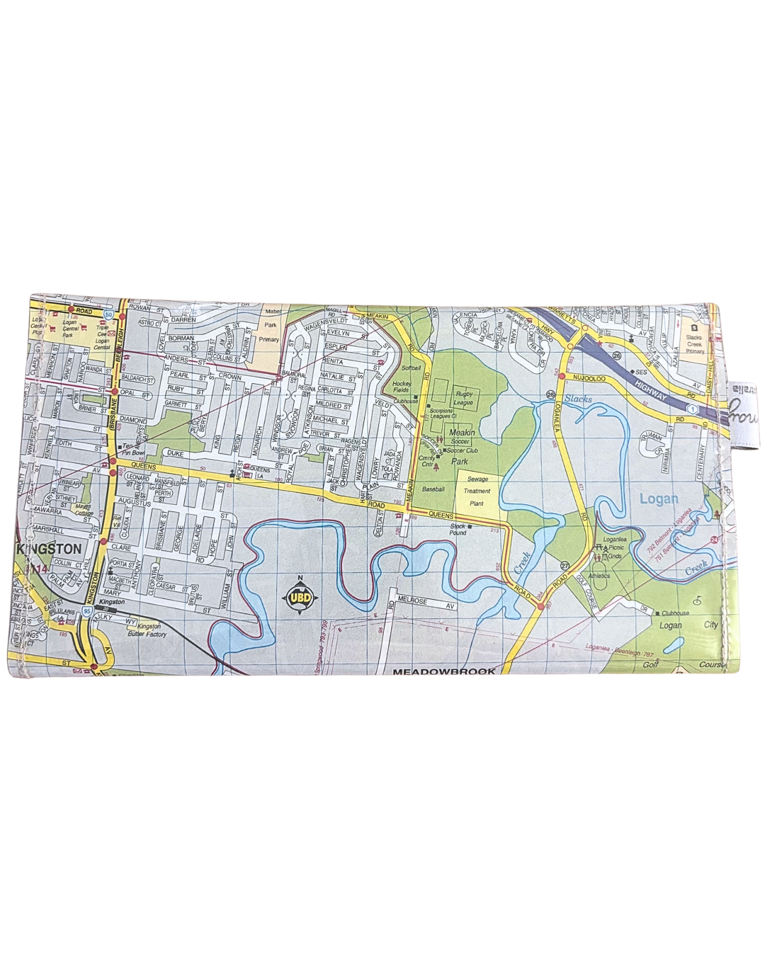 Recycled Street Map Wallet - Loganlea, Meadowbrook, Slacks Creek, Springwood