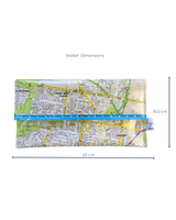 Recycled Street Map Wallet - Mount Gravatt, Mansfield, Eight Mile Plains, Wishart