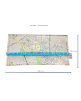 Recycled Street Map Wallet - Murrumba Downs, Griffin, North Lakes, Kallangur, Dakabin